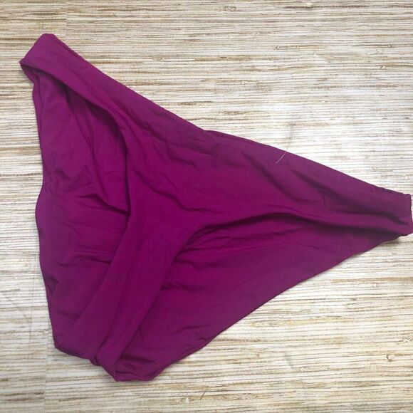 3477 BECCA Women's Becca scrunched back Swim Bottoms FUCHSIA sz S - Picture 1 of 2